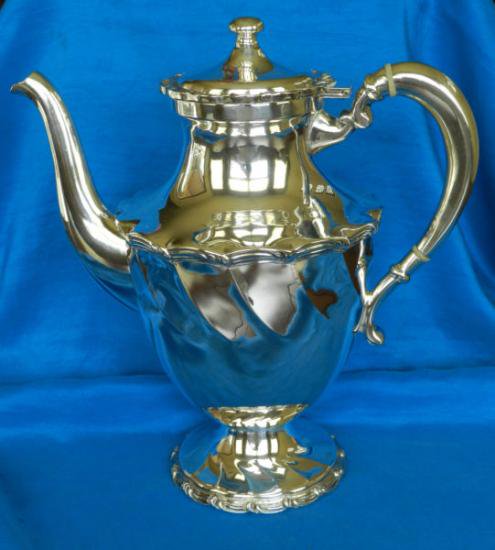 ０５６　シルバーポット メキシコ製スターリングシルバーのコーヒーポット 良品