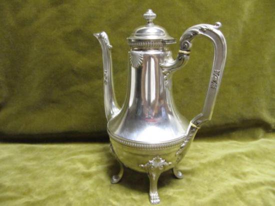 ０６６　シルバーポット　スターリングシルバーのコーヒーポット　ルイ１４世モデル