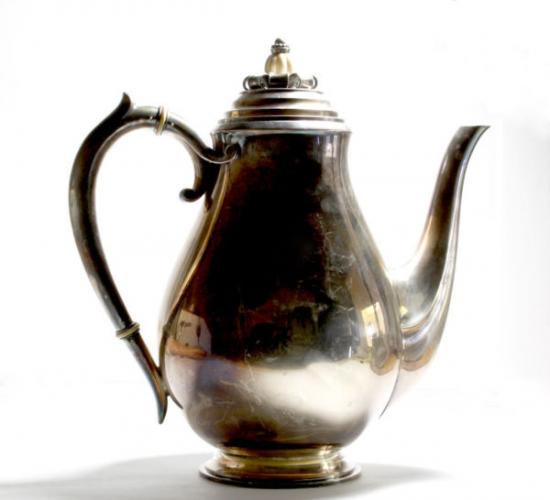 ０７８　シルバーポット ジョージ・ジェンセン(Georg Jensen)のスターリングシルバーのコーヒーポット