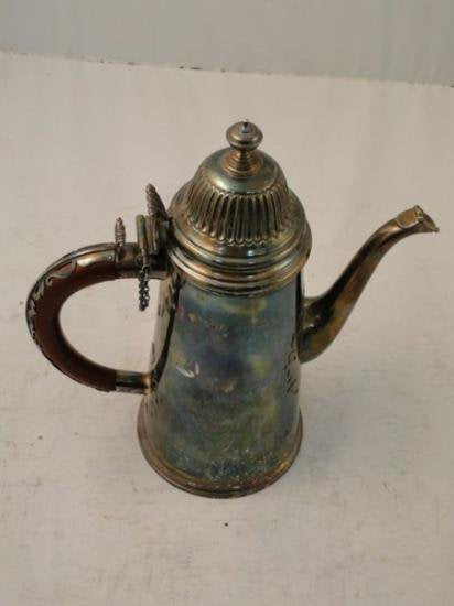 １１８　シルバーポット 高品質スターリングシルバーコーヒーポット 1976年ロンドン製 刻印有り