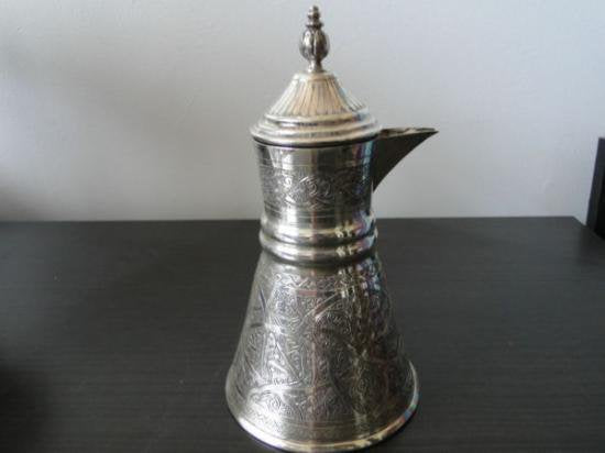 １１９　シルバーポット エジプト製スターリングシルバーコーヒーポット 1900年製