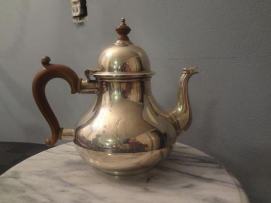 １２０　シルバーポット スターリングシルバーティーポットケトル 木製ハンドル 英国製