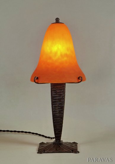 ０７９　ドーム兄弟　＆　ヴァスール　フランス　1930年　アート・デコランプ