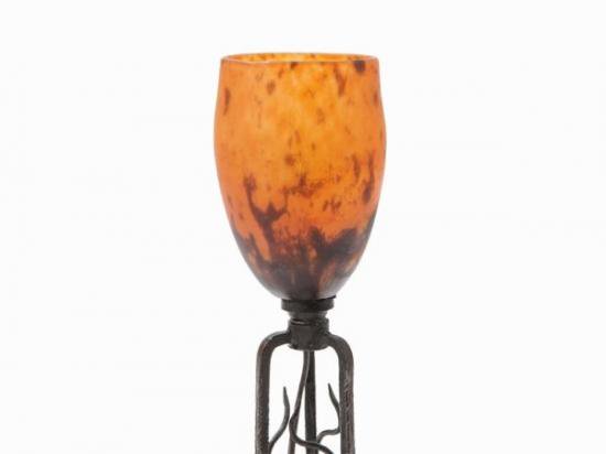 ０８０　ドーム兄弟　貴重なテーブルランプ　アール・ヌーヴォ