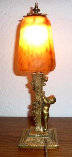 ドーム兄弟　ヴィクター・パイヤール　アール・ヌーヴォ　テーブルランプ