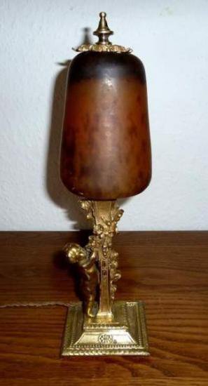 ドーム兄弟　ヴィクター・パイヤール　アール・ヌーヴォ　テーブルランプ