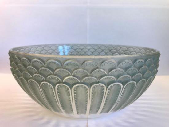 １８５　ルネ・ラリック　グリーンのボウル　‘JAFFA’モデル