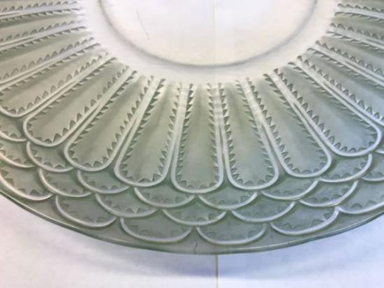 １９５　ルネ　ラリック　緑色ステンドグラス　「JAFFA」　大皿　1931年製