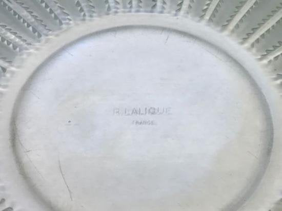 １９５　ルネ　ラリック　緑色ステンドグラス　「JAFFA」　大皿　1931年製