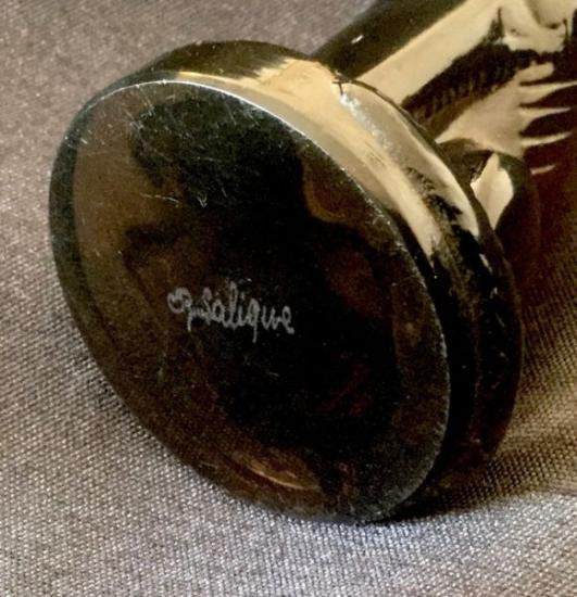 ２１７　ルネ　ラリック　1923年　ガラス製　「Chien（犬）」　灰皿　認定済み　美品　アンティーク