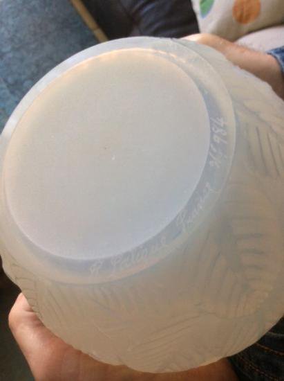 ２３８　花瓶「楡の木々」ルネ　ラリック　1926年製　アールデコ様式