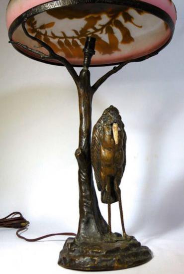 エミールガレ　フレンチカメオのガラスランプ