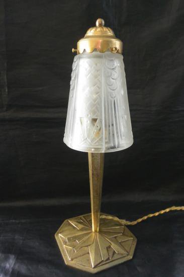 ０３５　ミューラー兄弟　アールデコ　テーブルランプ