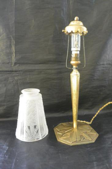 ０３５　ミューラー兄弟　アールデコ　テーブルランプ