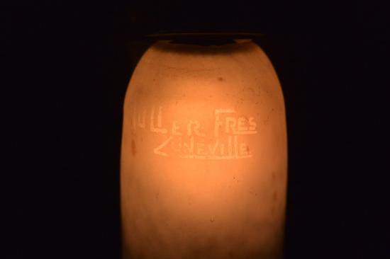 ミューラー兄弟　アールデコのガラスランプ