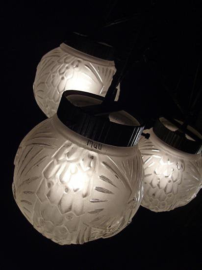 ０３９　ミューラー兄弟　アールデコ　ボールとクジャクのシャンデリア