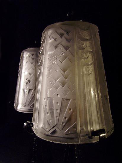 ０４１　ミューラー兄弟　アールデコのペアランプ