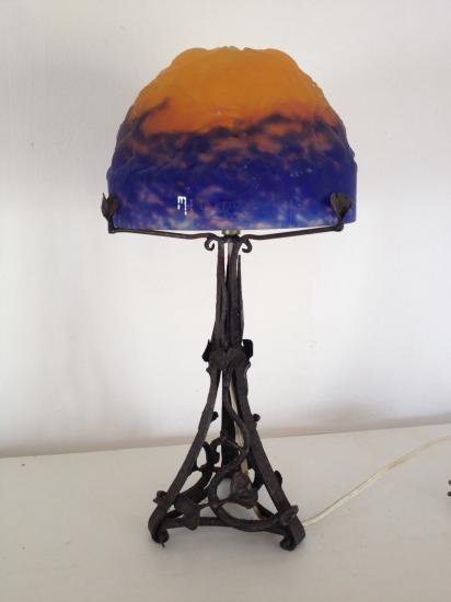 ０４７　ミューラー兄弟　アールデコ　マッシュルーム型ランプ