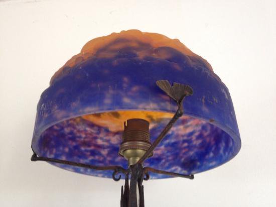 ０４７　ミューラー兄弟　アールデコ　マッシュルーム型ランプ