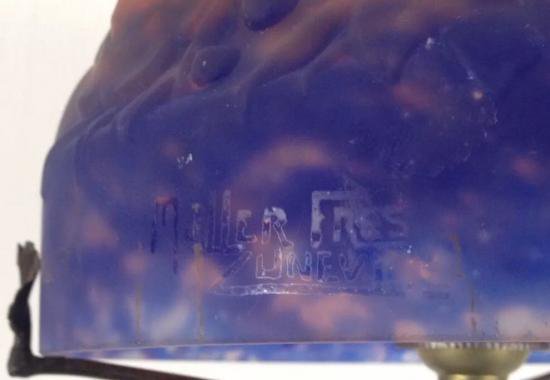 ０４７　ミューラー兄弟　アールデコ　マッシュルーム型ランプ