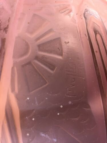 ミューラー兄弟　アールデコ　幾何学文様のシーリングランプ