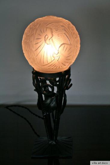 ０５１　ミューラー兄弟　アールデコ　テーブルランプ