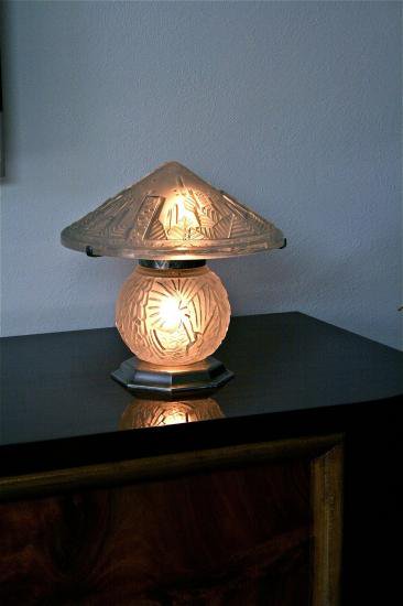 ミューラー兄弟　アールデコ　テーブルランプ