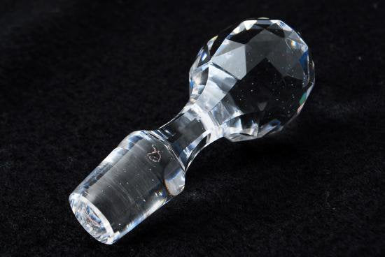 ０４５　アンティークバカラ　薔薇図紋　エナメル彩　デカンタ