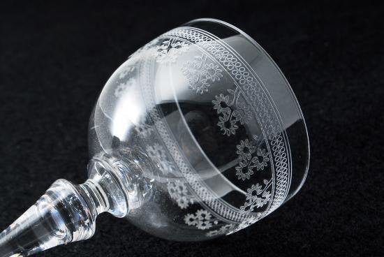 ０４６　オールド バカラ baccarat ポンパドール 花柄グラス 2客セット