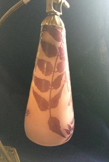 エミールガレ　藤花模様のランプ