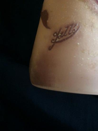 エミールガレ　藤花模様のランプ