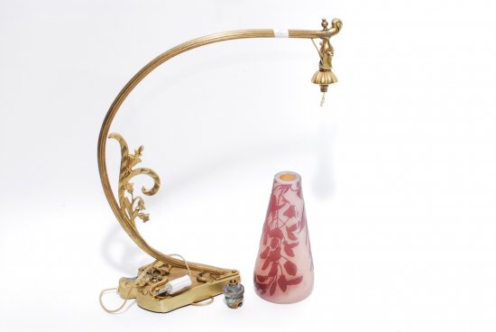 エミールガレ　藤花模様のランプ