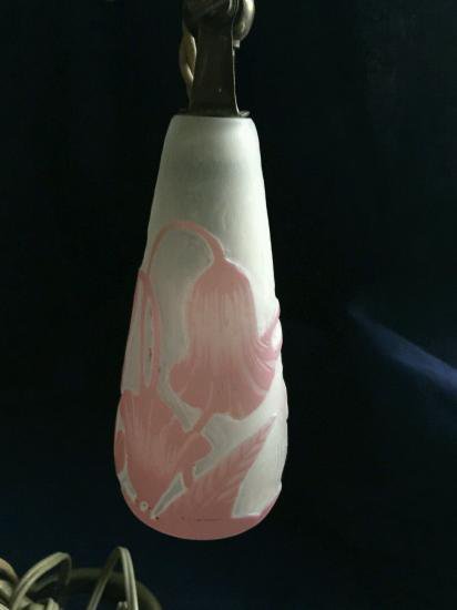 ０５４　ミューラー兄弟　フクシアの花のチューリップランプ