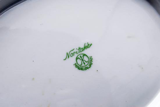 ０９５　オールドノリタケ　金彩ジュエル手彩色花文図ボウル