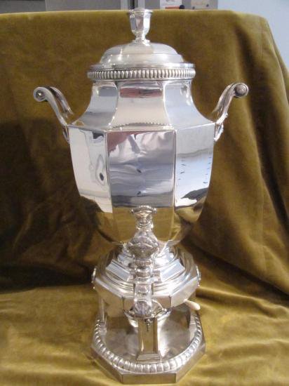 １９２　クリストフル Christofle　ギャレア　ガドルーンズ　シルバープレート サモワール（湯沸かし）