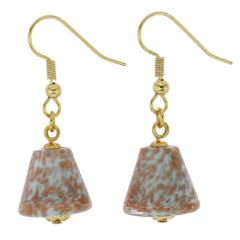 ５５６　ベネチアングラス　スターライトコーンピアス