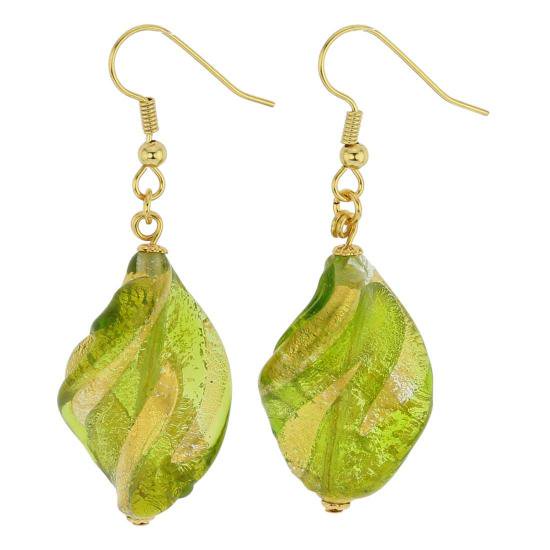 ５５８　ベネチアングラス　ロイヤル　スパイラルピアス