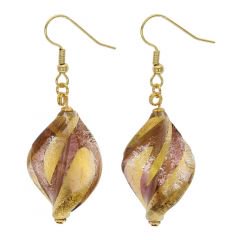 ５５８　ベネチアングラス　ロイヤル　スパイラルピアス