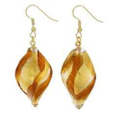 ５５８　ベネチアングラス　ロイヤル　スパイラルピアス