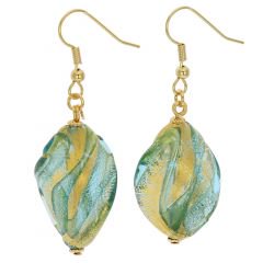 ５５８　ベネチアングラス　ロイヤル　スパイラルピアス