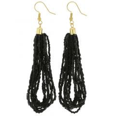 ５６５　ベネチアングラス　グロリオーサ　タイニービーズムラノピアス