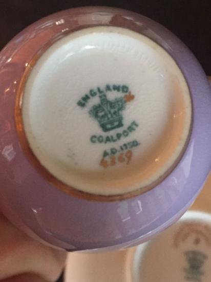 コールポート　ラベンダーのデミタスカップ＆ソーサー