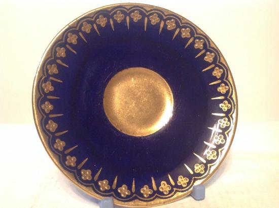 ００５　コールポート　コバルトブルーのカップ＆ソーサー