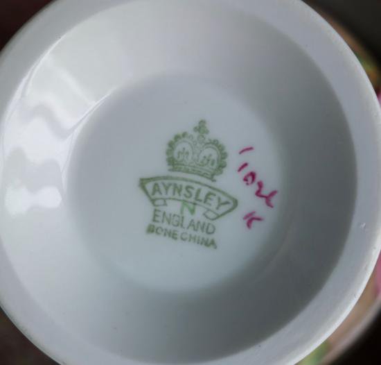 １５４　エインズレイ　キャベツローズのカップ＆ソーサー