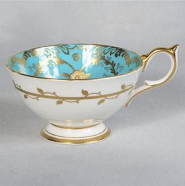 １５９　エインズレイ　ロビン・エッグ・ブルーのティーカップ＆ソーサー