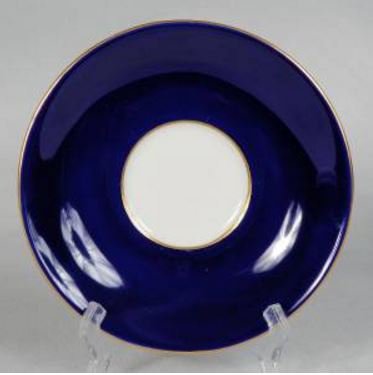 １６３　ヴィンテージ　エインズレイ　薔薇のティーカップ＆ソーサー　コバルトブルー