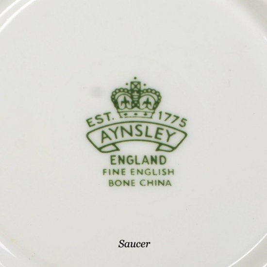 １７０　エインズレイ　果物柄のティーカップ＆ソーサー　水色