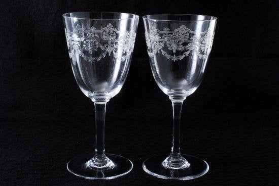 ０５９　OLD BACCARAT バカラ クリスタルグラス ボーアルネ ２客セット