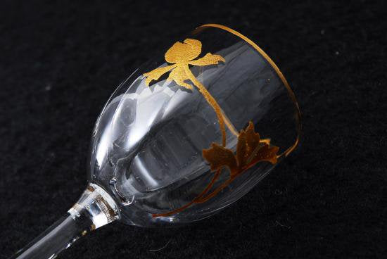 ０６０　オールドバカラ baccarat ジャポニズム ダリアの花 金盛 デカンタ＆グラス3客セット