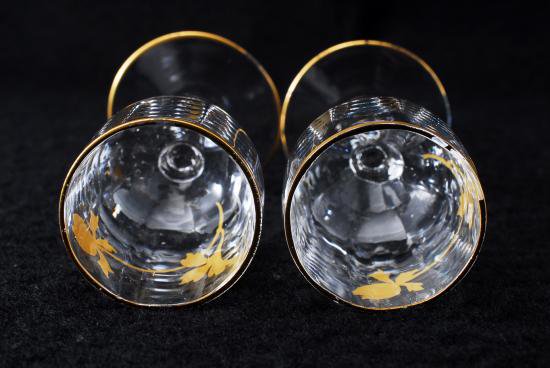 ０６２　オールドバカラ baccarat ジャポニズム 花 金盛グラス２客セット
